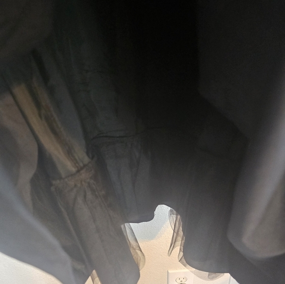 Flores & Flores Eyelet Sleevless Dress Sz 10 Black White Lined Sheath - Picture 8 of 14